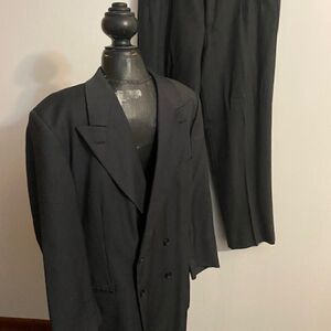 Elements soft made for Dillard Double-breasted Gray Woven in Italy 44R